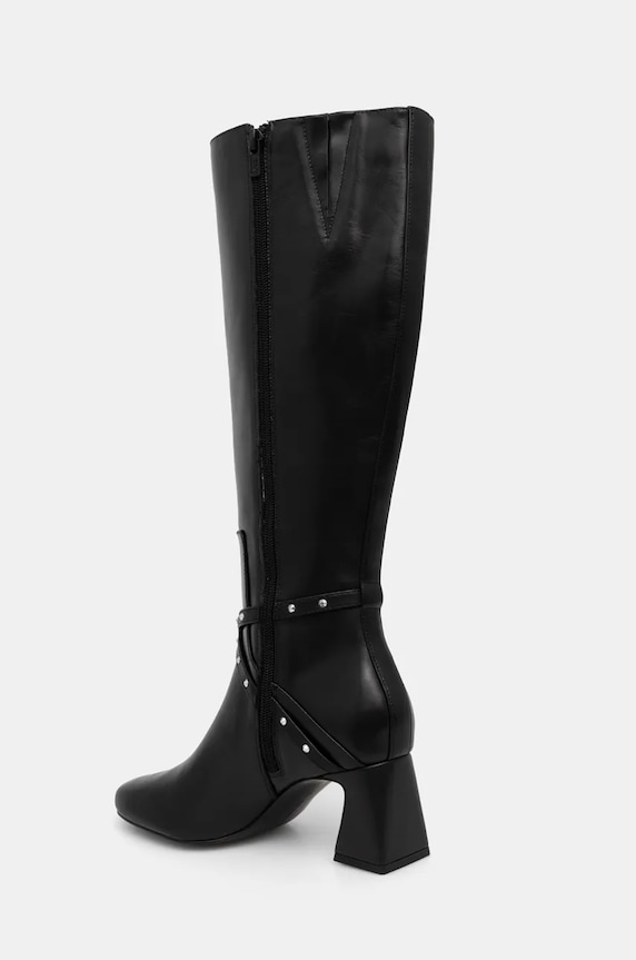 Παπούτσια Δερμάτινες μπότες Karl Lagerfeld BEATA KL31474.000 μαύρο