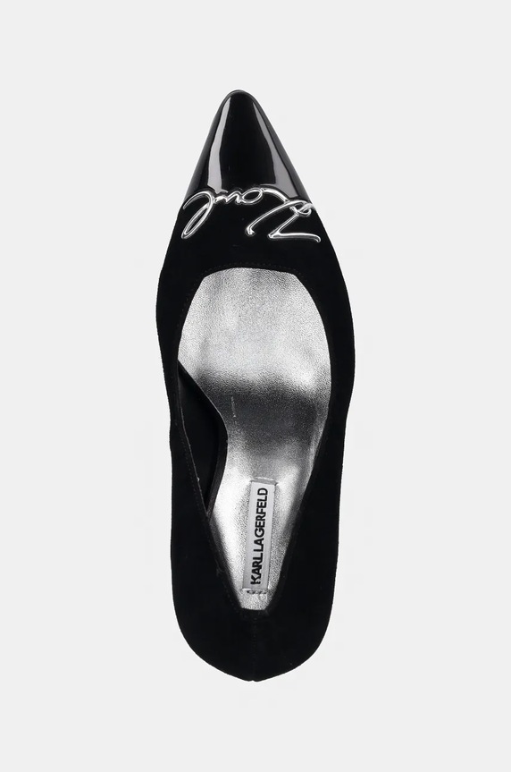 Semišové lodičky Karl Lagerfeld DEBUT II černá KL32004A.500