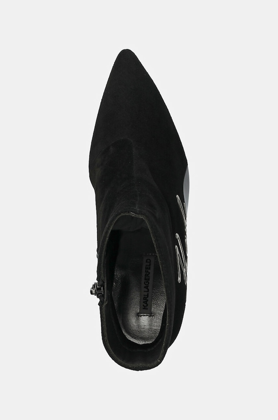Karl Lagerfeld botki zamszowe SIENNA czarny KL32744.500