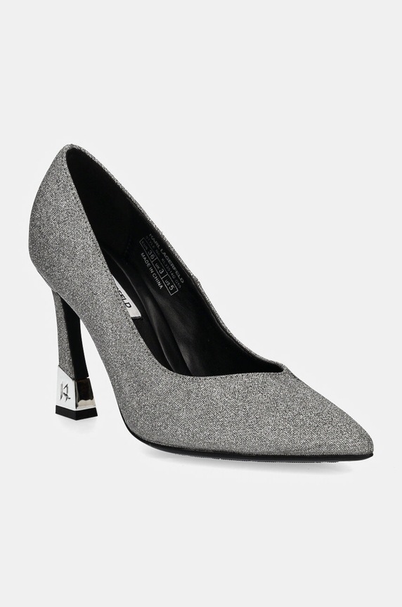 Γόβες Karl Lagerfeld PREMIERE 90 στιλέτο ασημί KL33514G.G55