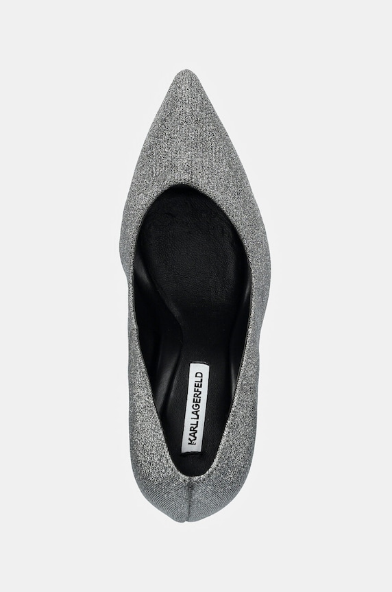Γόβες Karl Lagerfeld PREMIERE 90 ασημί KL33514G.G55