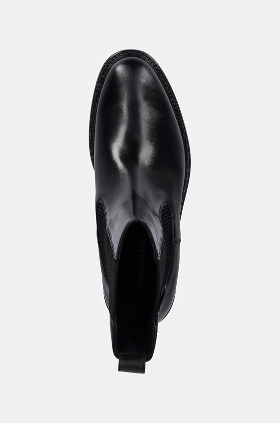 Кожаные полусапоги Karl Lagerfeld BLAKE чёрный KL41460.000