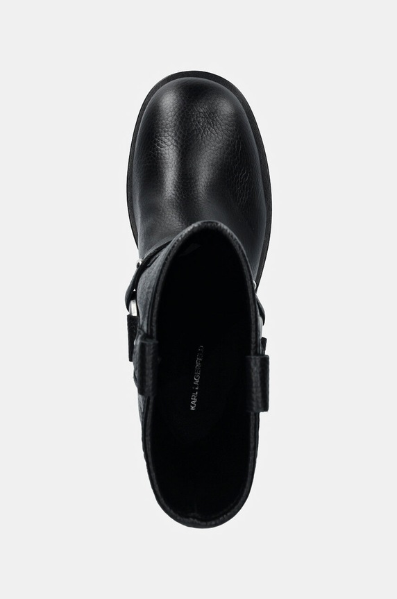 Kožne gležnjače Karl Lagerfeld BROOKLYN crna KL41770.100