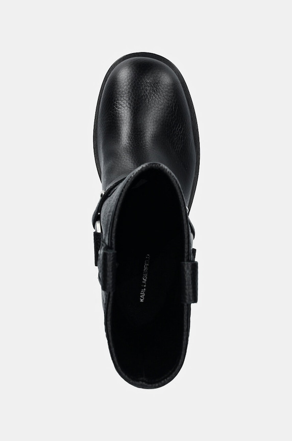Kožne gležnjače Karl Lagerfeld BROOKLYN crna KL41770.100