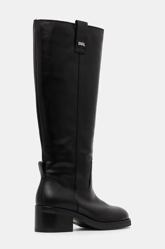 Παπούτσια Δερμάτινες μπότες Karl Lagerfeld BROOKLYN KL41790.000 μαύρο