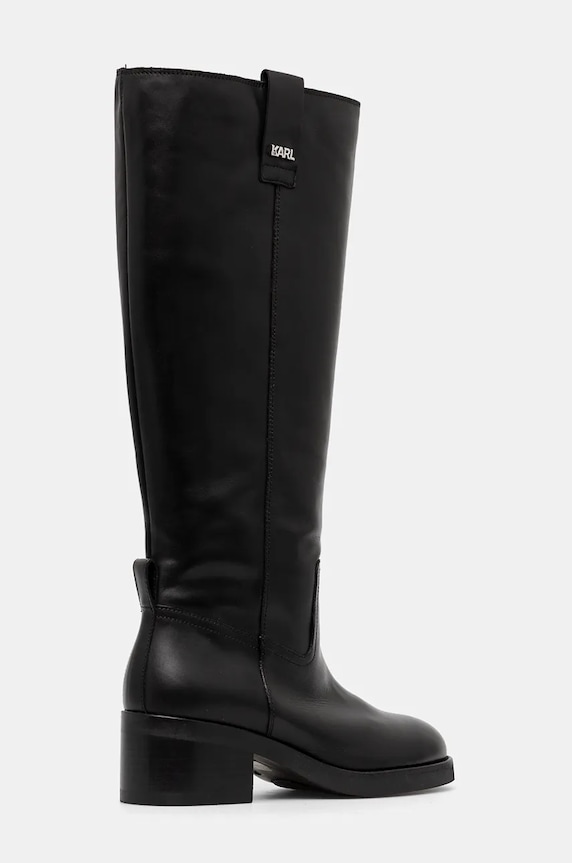 Παπούτσια Δερμάτινες μπότες Karl Lagerfeld BROOKLYN KL41790.000 μαύρο