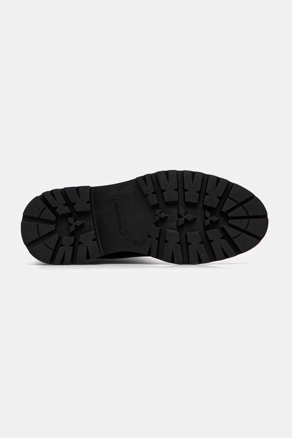 Kožené čižmy Karl Lagerfeld BURLY BIKER KL43490W.100 čierna