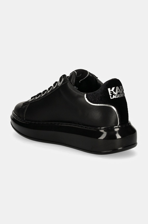 Scarpe Karl Lagerfeld sneakers in pelle KAPRI KL62548F.00X nero