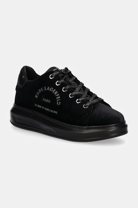 Karl Lagerfeld sneakersy KAPRI platforma czarny KL62578L.L0X