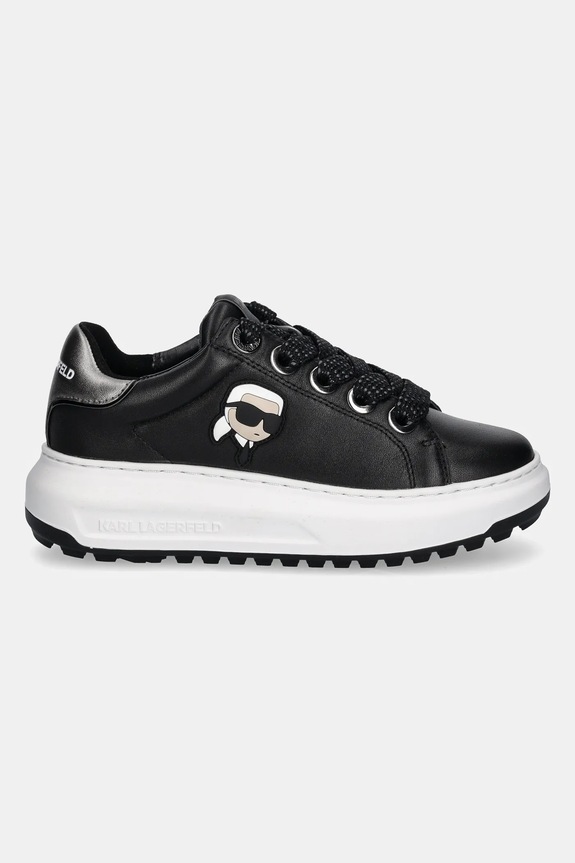 Кожени маратонки Karl Lagerfeld KAPRI KL67530.000 черен AW24