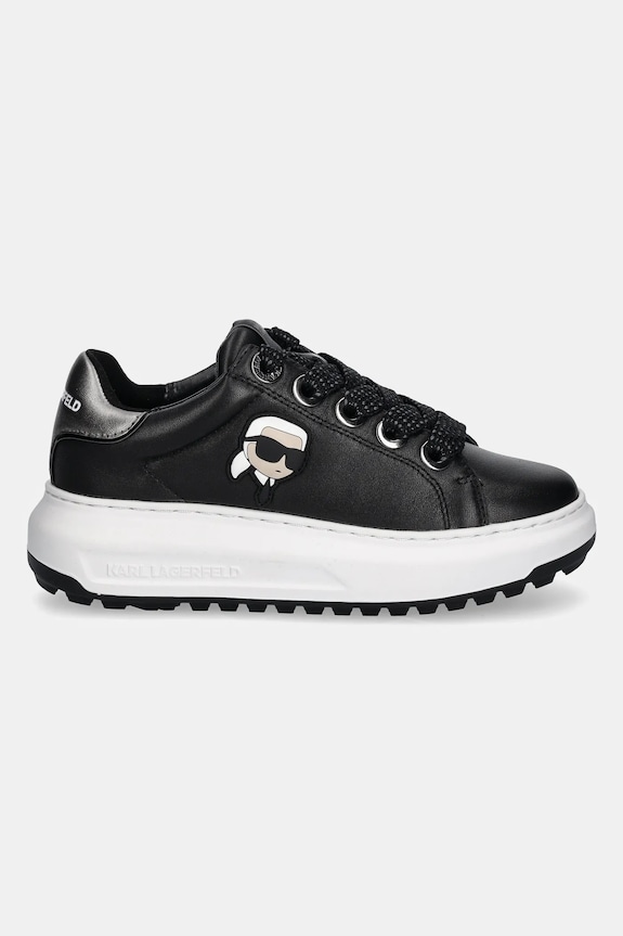 Кожени маратонки Karl Lagerfeld KAPRI KL67530.000 черен AW24