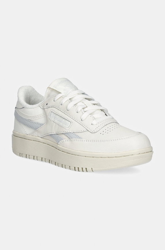Kožené tenisky Reebok Classic Club C Double Revenge platforma béžová 100201132