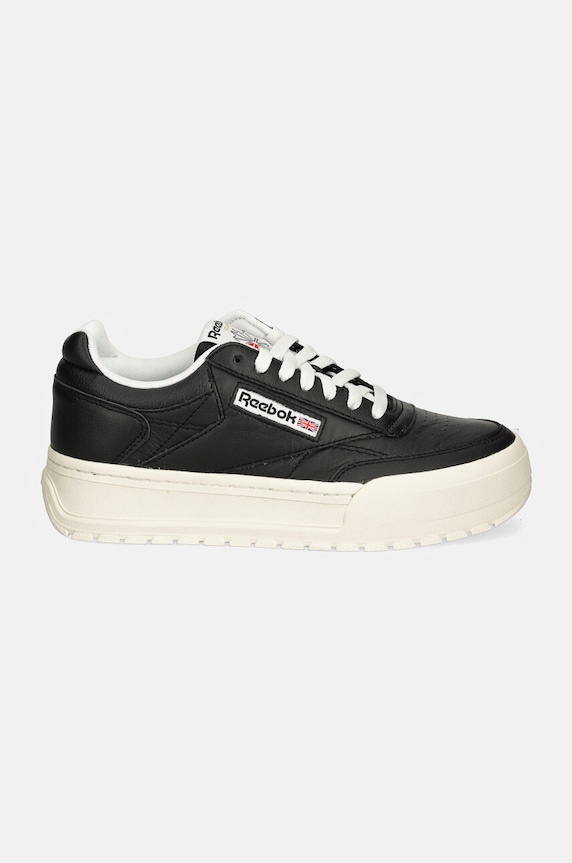 Reebok Classic sneakersy skórzane Club C Megacourt 100201239 czarny AW24