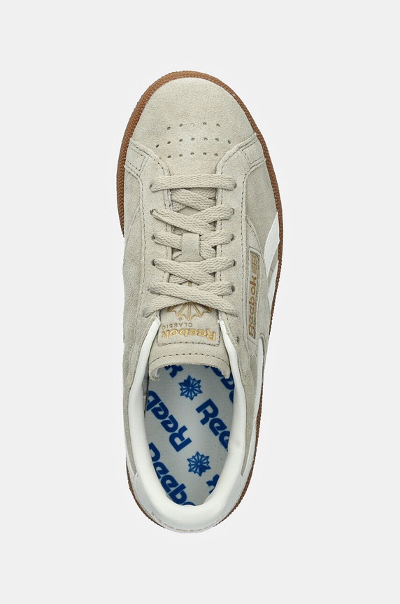 Reebok Classic sneakersy zamszowe Club C Grounds Uk beżowy 100208145