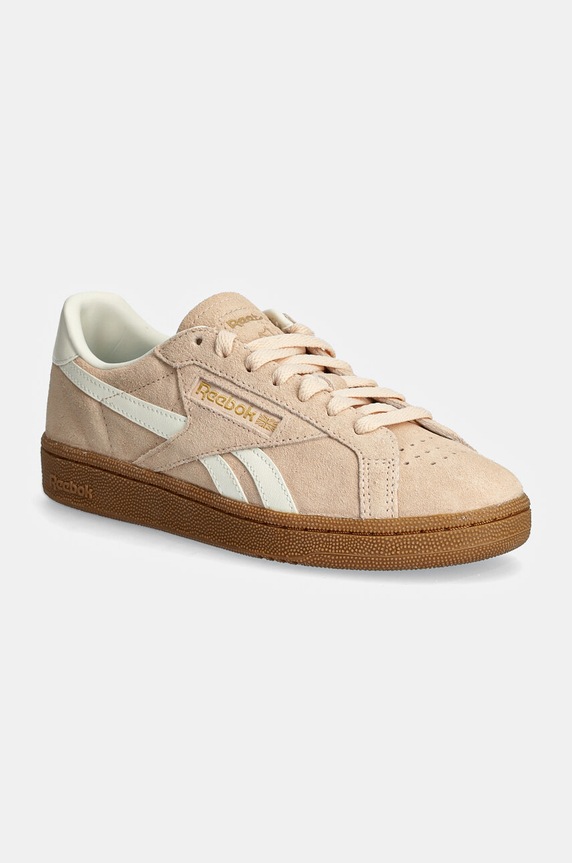 Semišové tenisky Reebok Classic Club C Grounds Uk imitácia kože oranžová 100208146