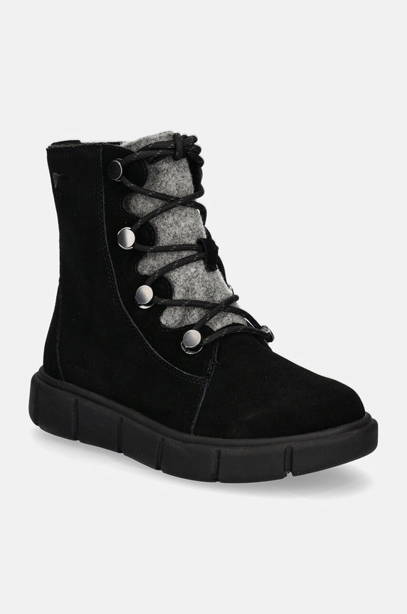 Sorel botki SOREL EXPLORER III JOAN płaski czarny 2077951011