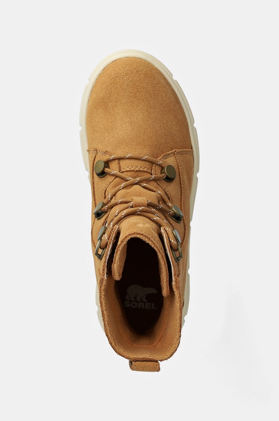 Čizme za snijeg od brušene kože Sorel SOREL EXPLORER III JOAN smeđa 2077951253
