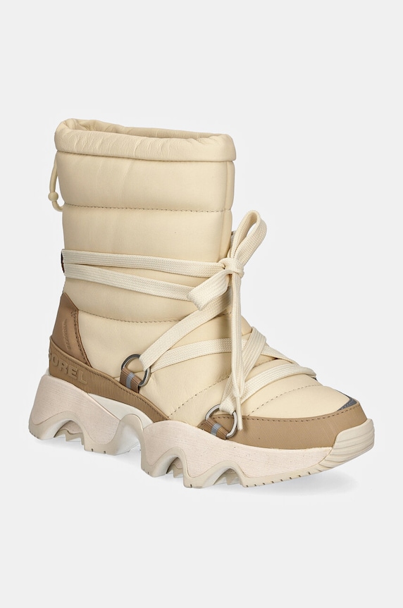 Sorel śniegowce skórzane KINETIC IMPACT NXT BOOT brak zapięcia beżowy 2082531292