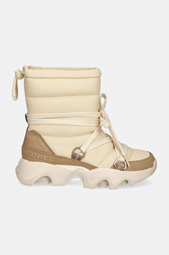 Sorel śniegowce skórzane KINETIC IMPACT NXT BOOT 2082531292 beżowy AW24