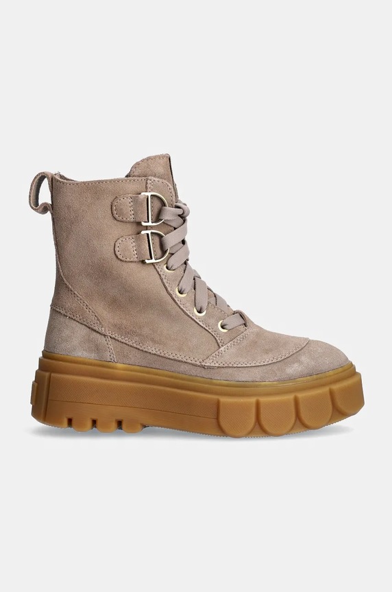 Semišové workery Sorel CARIBOU X BOOT LACE WP 2048431265 béžová AW24