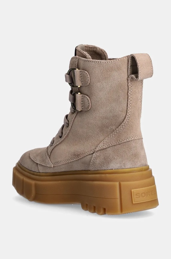 Boty Semišové workery Sorel CARIBOU X BOOT LACE WP 2048431265 béžová