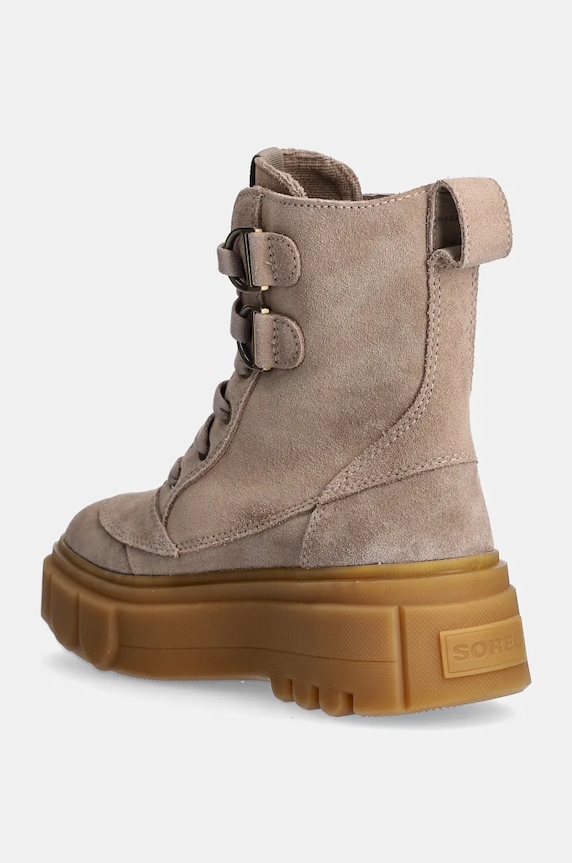 Boty Semišové workery Sorel CARIBOU X BOOT LACE WP 2048431265 béžová