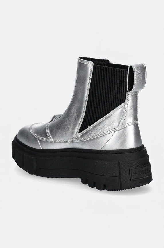 Cipők Sorel bőr bokacsizma CARIBOU X BOOT CHELSEA W 2048441034 ezüst