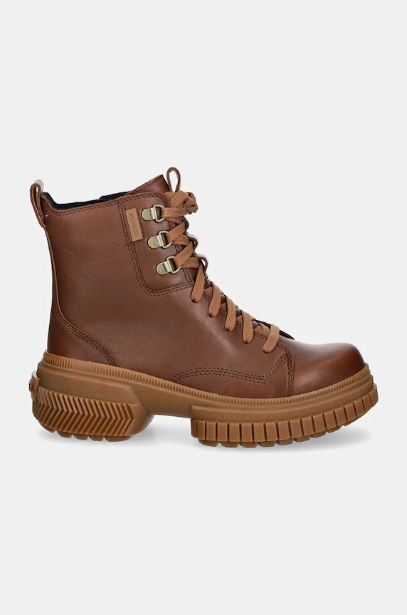 Kožené workery Sorel ONA AVE BOOT LACE WP 2102151242 hnedá AW24