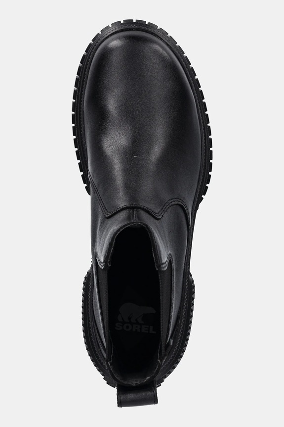 Kožené topánky chelsea Sorel ONA AVE CHELSEA BOOT WP čierna 2102161010
