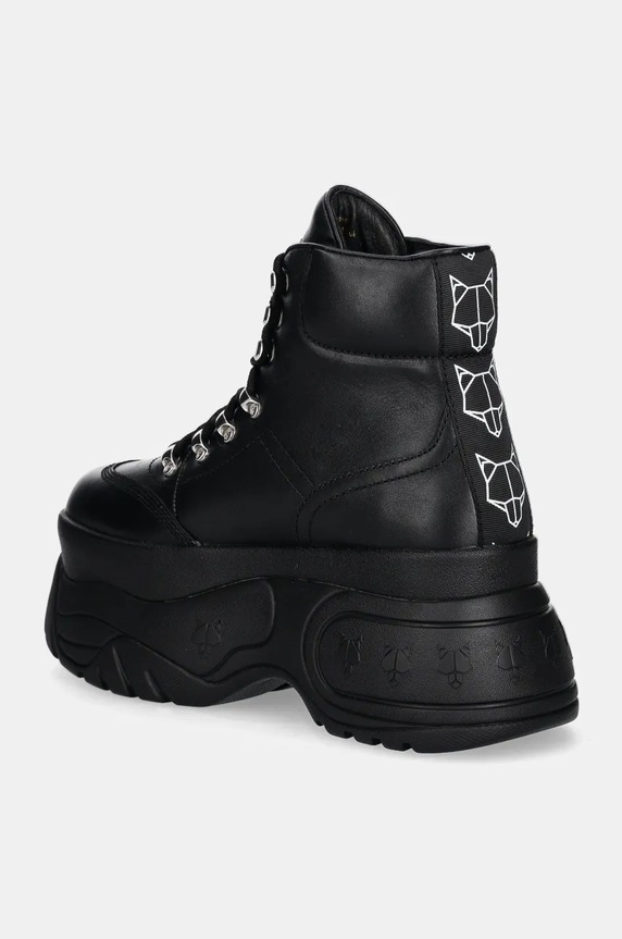 Obuwie Naked Wolfe buty skórzane Spike Spike.Black czarny