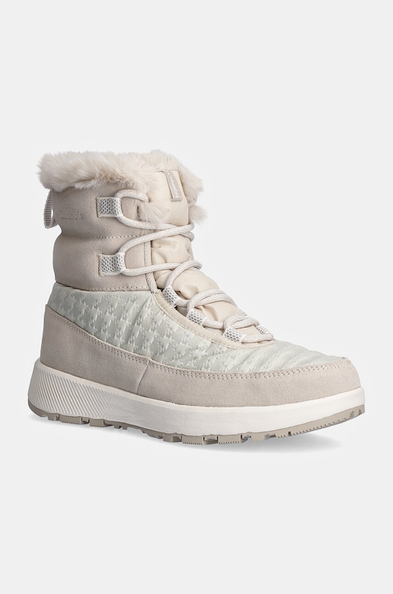 Snehule Columbia Slopeside Peak Luxe V2 semišová koža sivá 2104991