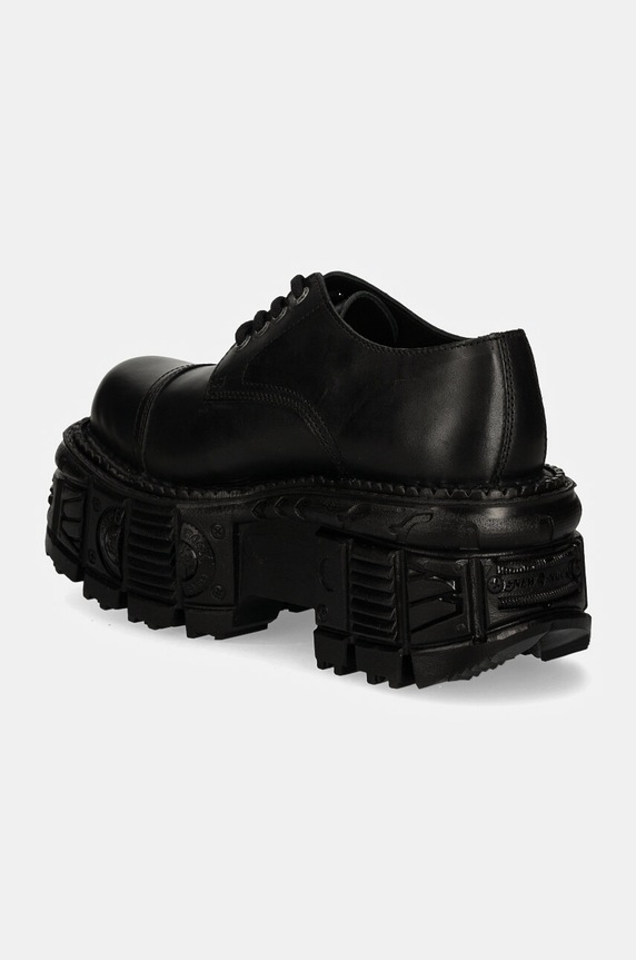 Obuv Kožené poltopánky New Rock CRUST NEGRO + TANK NEGRO M.TANKMILI003.S1 čierna