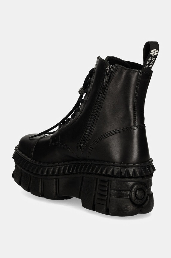 Обувь Кожаные полусапоги New Rock CRUST NEGRO + TOWER CASCO NEGRO M.WALL083CCT.S6 чёрный