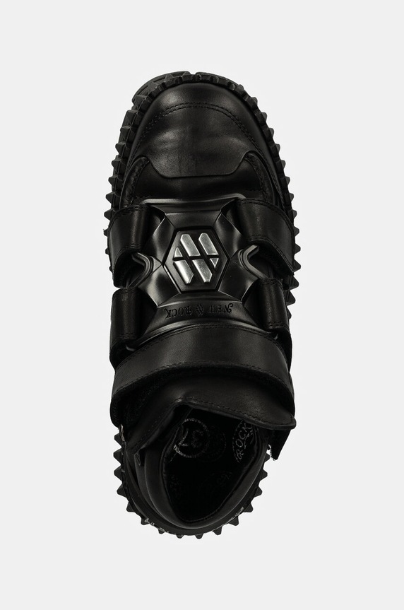Kožne tenisice New Rock CRUST NEGRO NEGRO + TOWER CASCO NEGRO crna M.WALL285.S3