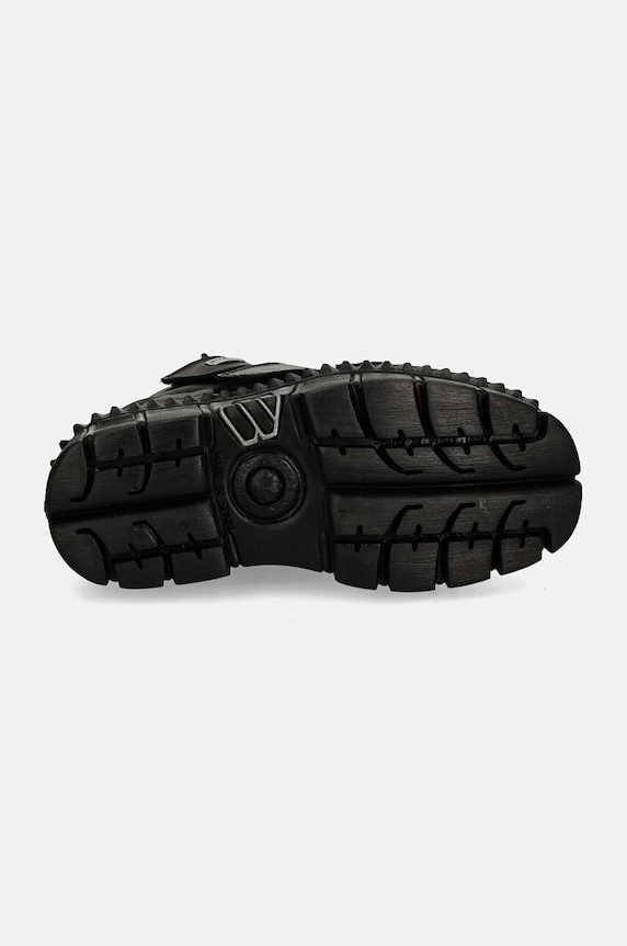 Kožne tenisice New Rock CRUST NEGRO NEGRO + TOWER CASCO NEGRO M.WALL285.S3 crna