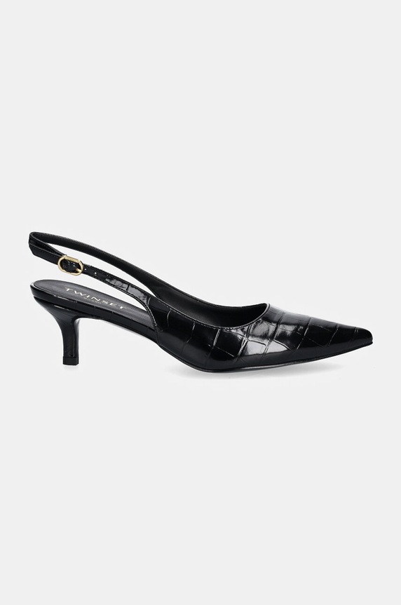 Twinset pantofi cu toc 242TGT210.00006 negru AW24