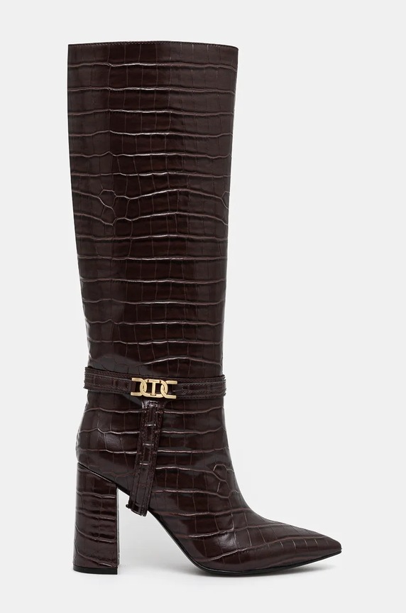 Čizme Twinset 242TGT040.11946 smeđa AW24