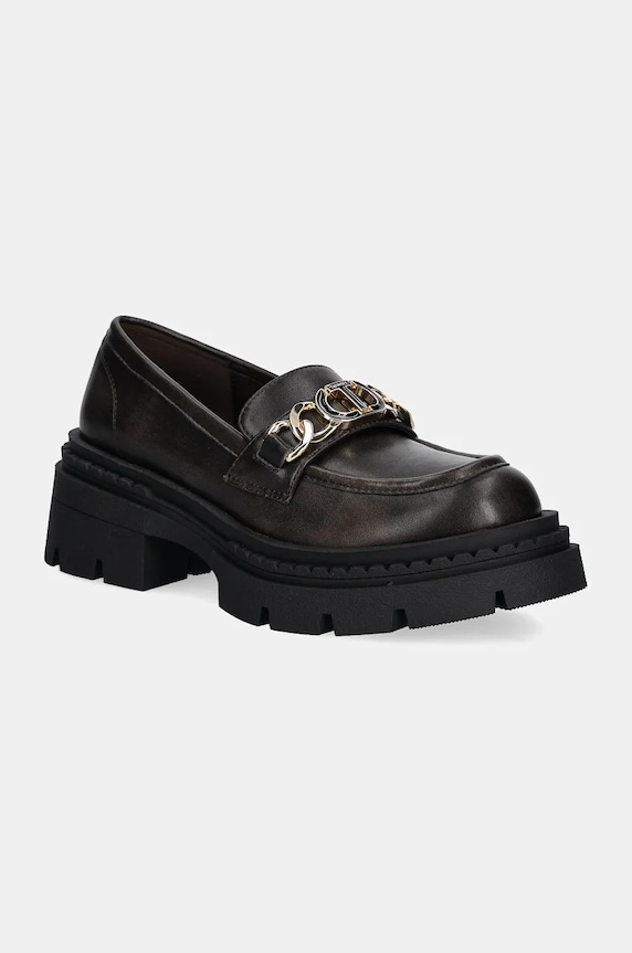 Twinset mocassini platform marrone 242TGT114.11946