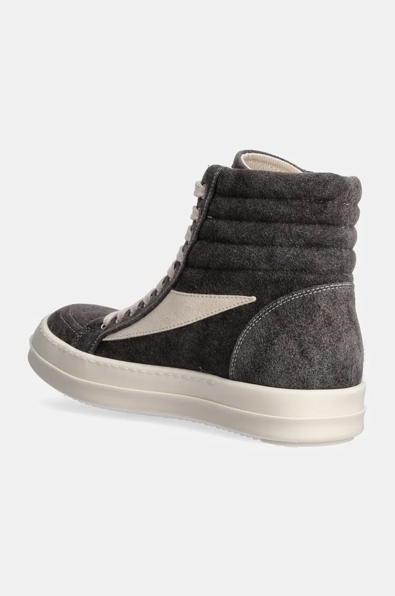 Obuwie Rick Owens trampki Vintage High Sneaks DS02D2810.MOLVS szary
