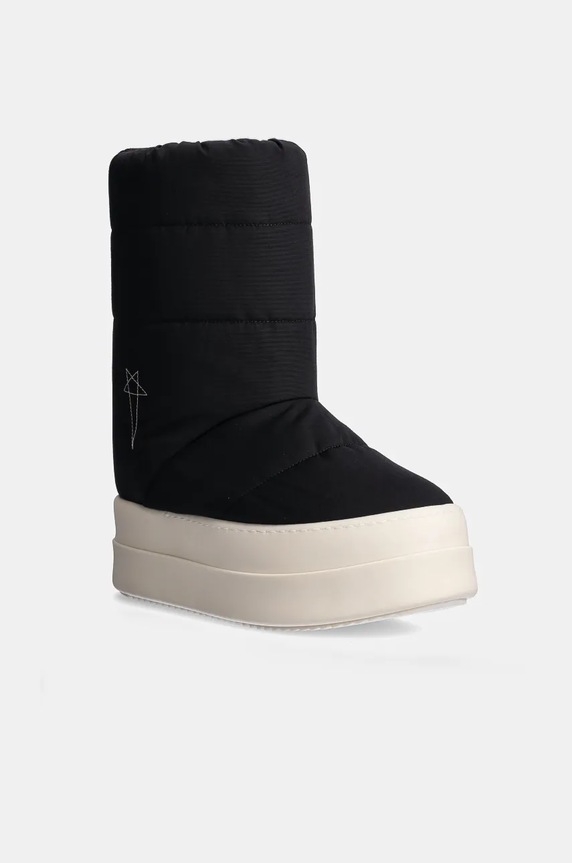 Rick Owens snow boots Mega Bumper Lunar light insulation black DS02D2838.MUPAM9