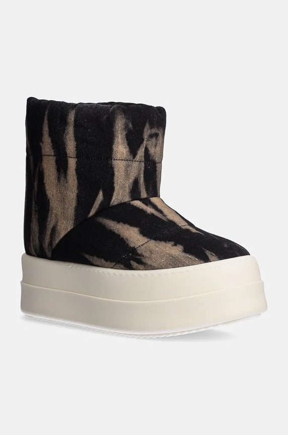 Nízké kozačky Rick Owens Mega Bumper Low Lunar jemné zateplení černá DS02D2839.DBSUPA