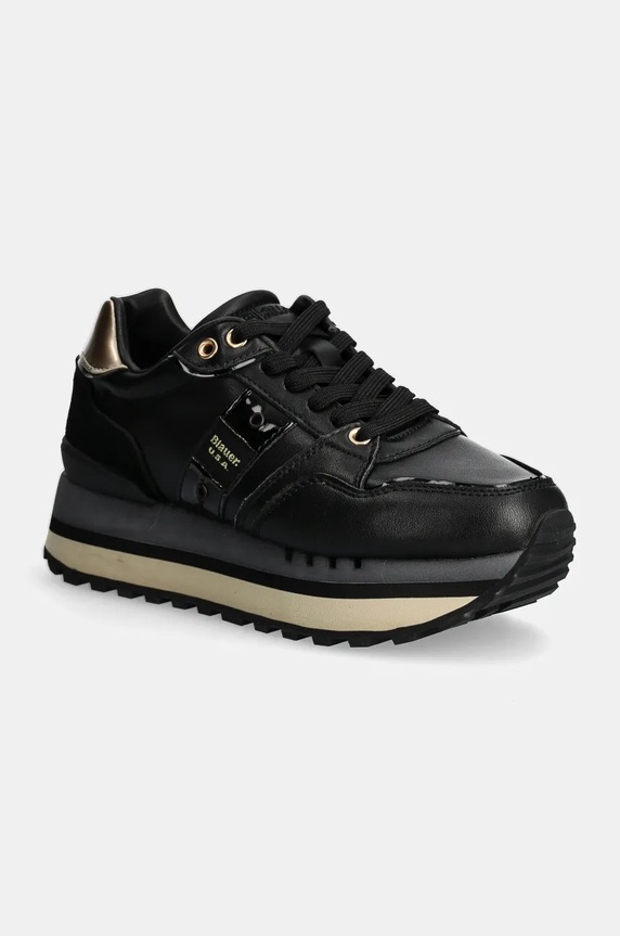 Blauer sneakersy EPPS syntetyczny czarny F4EPPS01.LEP