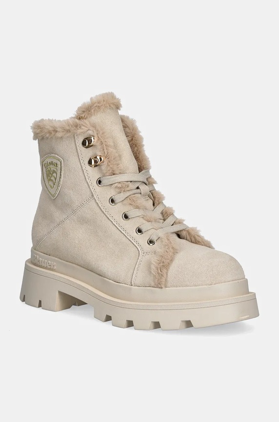 Blauer stivaletti alla caviglia in camoscio KIMMEL pelle scamosciata beige F4KIMMEL06.SUE