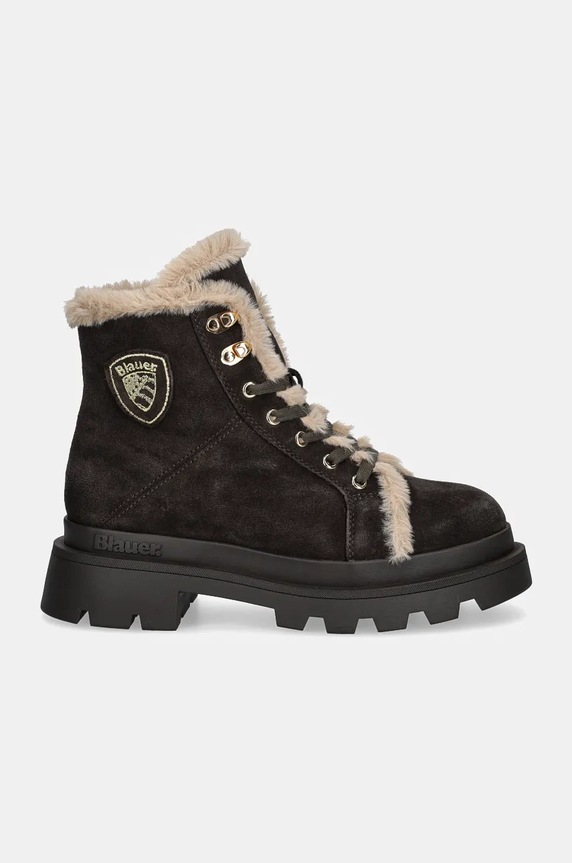 Σουέτ μπότες Blauer KIMMEL F4KIMMEL06.SUE καφέ AW24