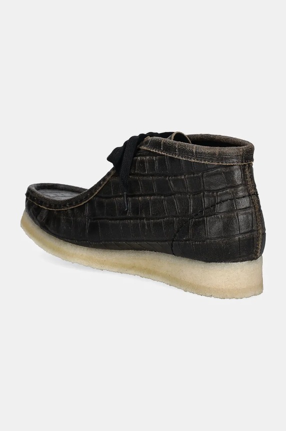 Scarpe Clarks Originals scarpe in pelle Wallabee Boot 26179161 nero