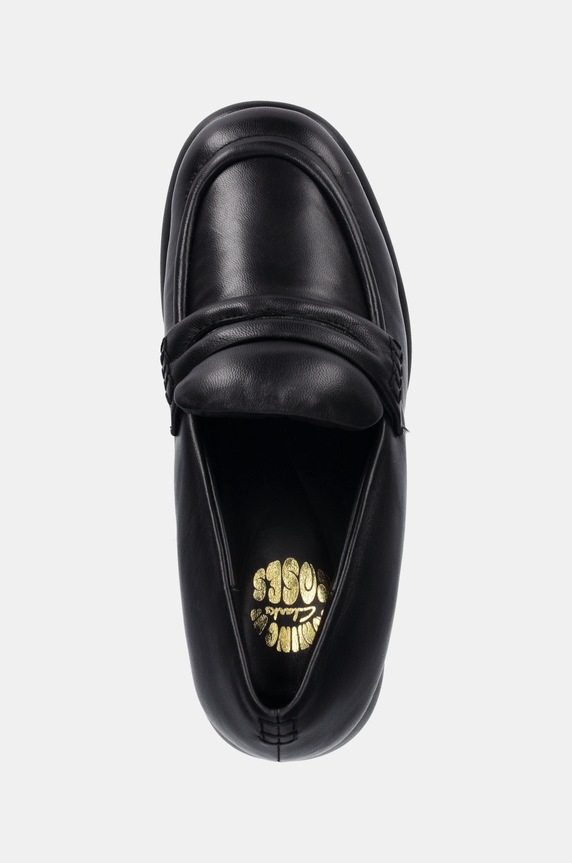 Clarks Originals czółenka skórzane CUR Loafer 1 czarny 26178343