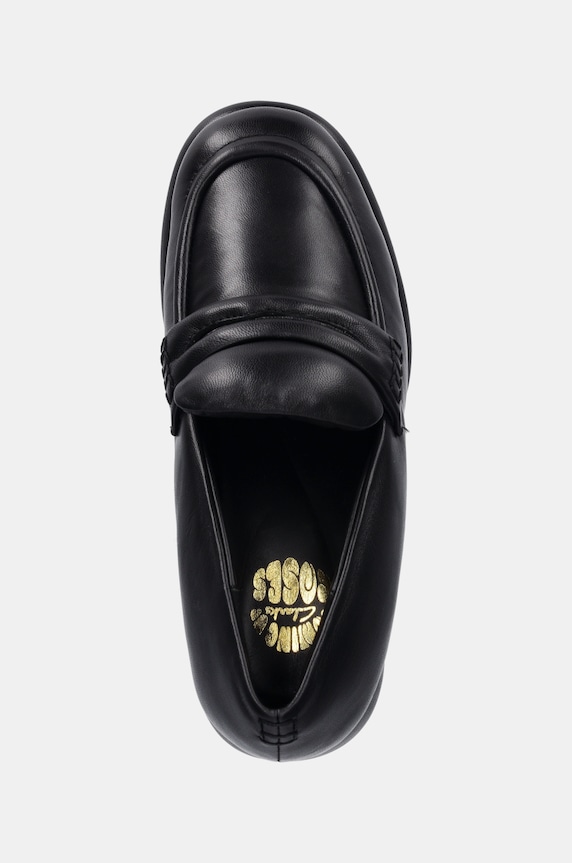 Clarks Originals czółenka skórzane CUR Loafer 1 czarny 26178343