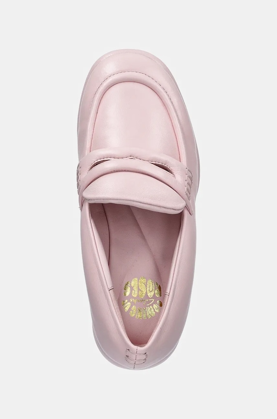 Clarks Originals czółenka skórzane CUR Loafer 1 różowy 26180952