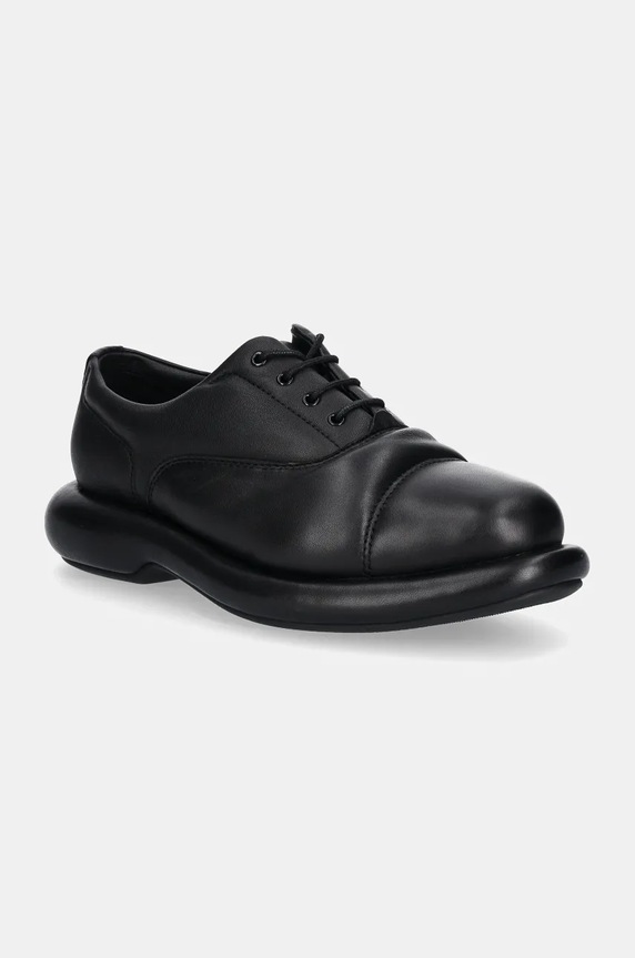 Kožne cipele Clarks Originals CUR Oxford 1 platforma crna 26178338