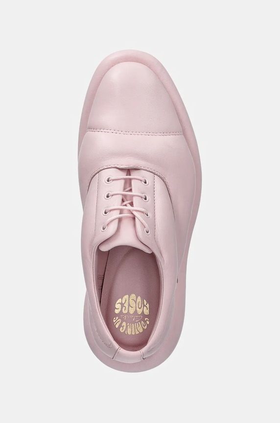 Clarks Originals scarpe in pelle CUR Oxford 1 rosa 26180961